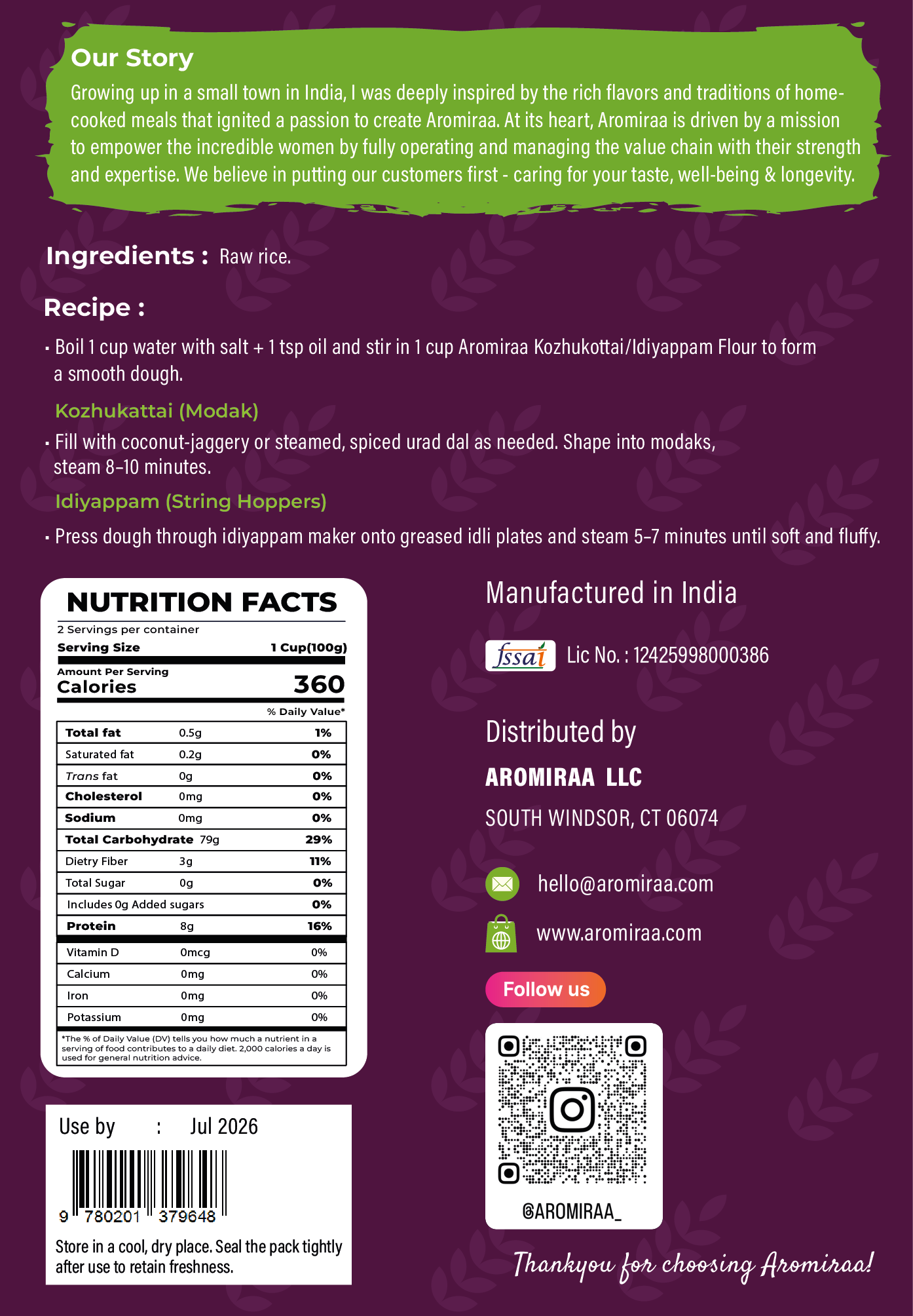 Kozhukattai/Idiyappam Flour