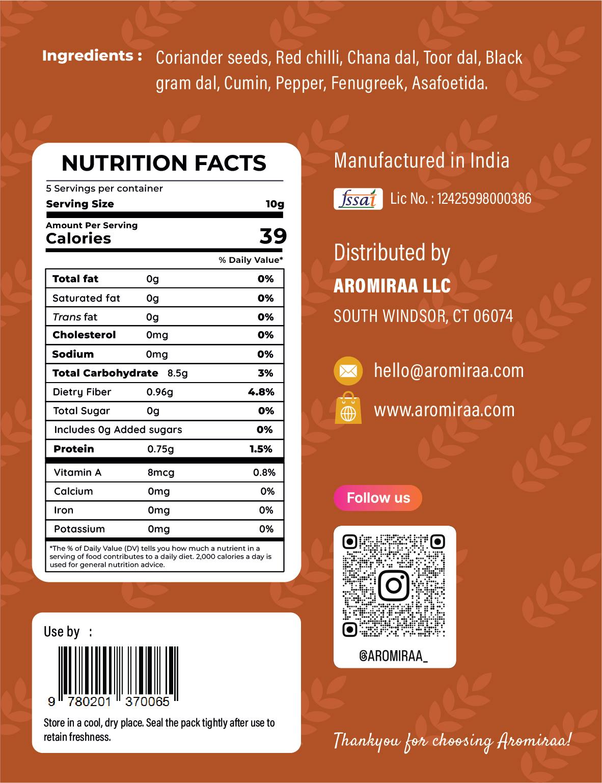 Sambar Powder 50g
