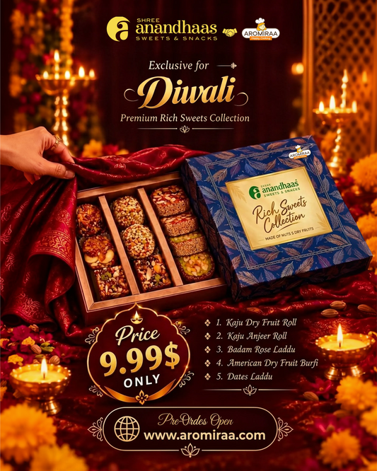 Diwali Premium Assorted Sweets Box – 290g | 10 Pieces