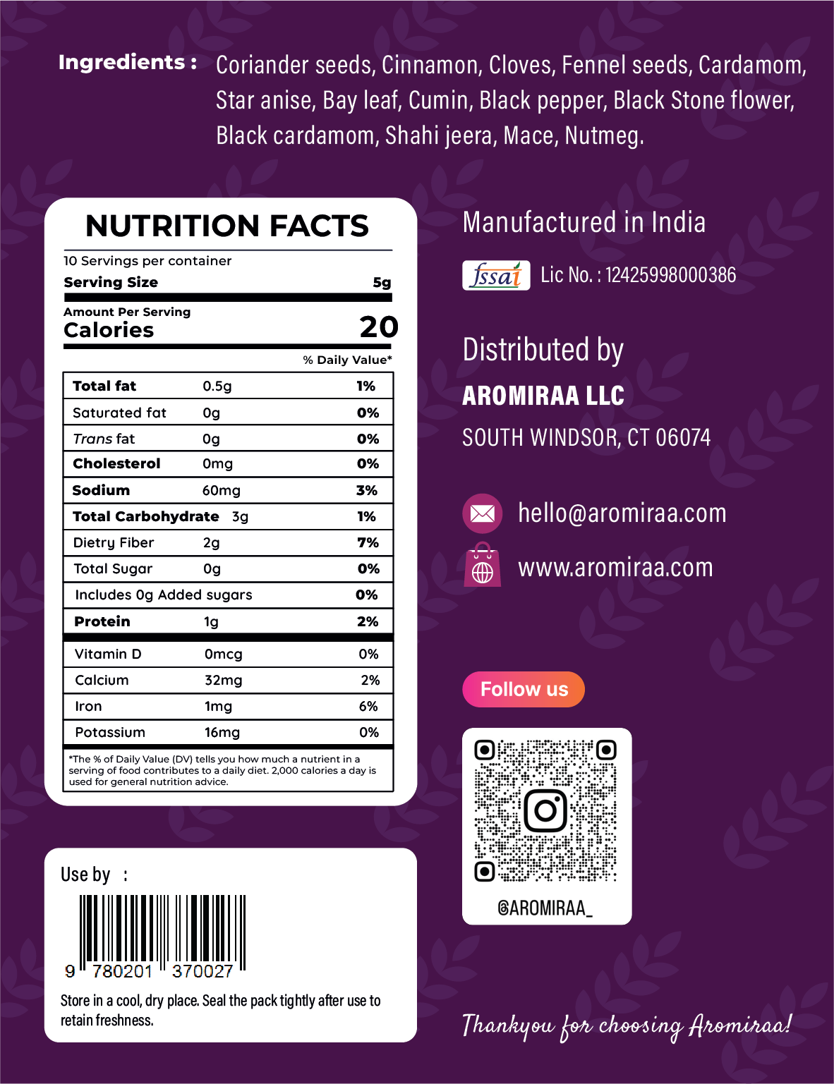 Garam Masala 50g