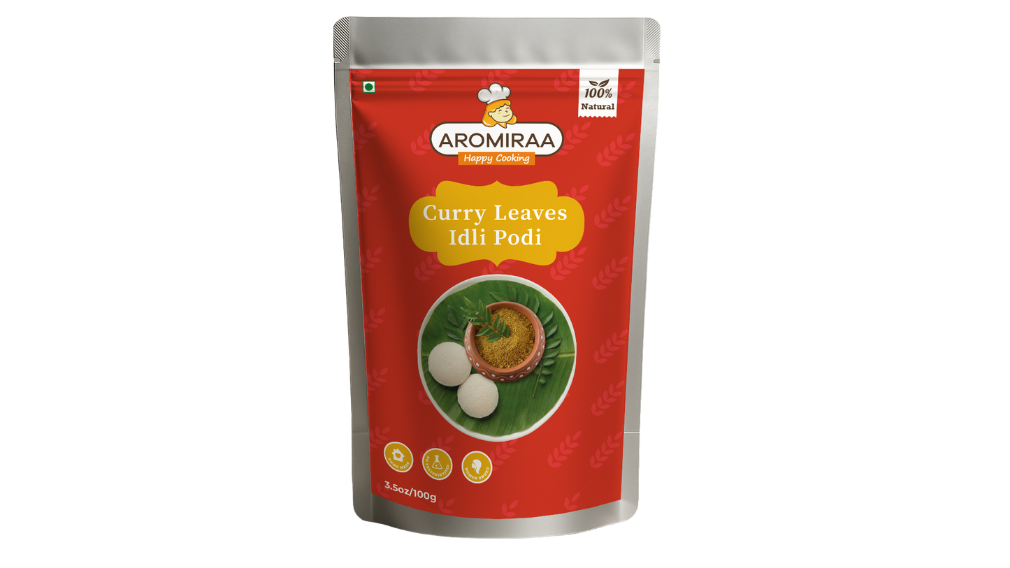 Curry leaves idli podi