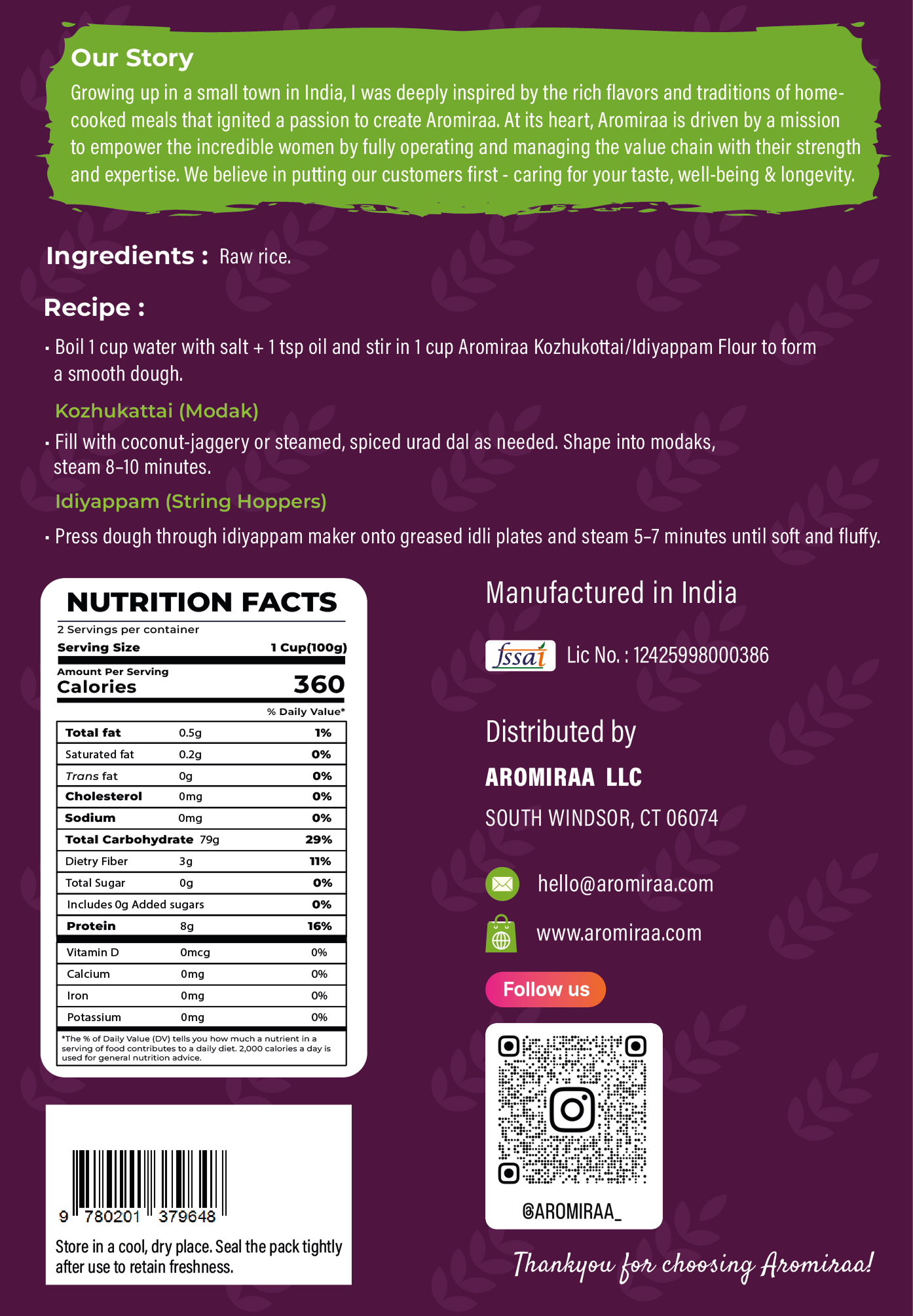 Kozhukattai / Idiyappam Flour
