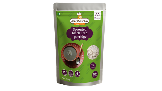 Sprouted black urad porridge